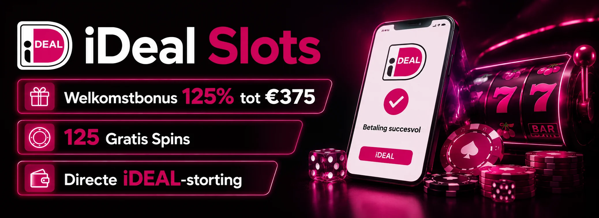 Welkomstbonus van iDeal Slots: 125% tot €375 met 125 gratis spins op Razor Shark